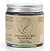 Clay Face Mask, Best Bentonite, Rhassoul, and Zeolite healing clays 100 % Organic Chocolate & Mint - with Aloe Vera, Cacao powder,and Spirulina powder- removes blackheads , cleans pores,with anti ageing properties