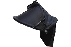 Baoblaze parasole passeggino Parabrezza traspirante Protezione solare regolabile per passeggiate all'aperto Tettuccio universale per passeggino, Parte superiore staccabile