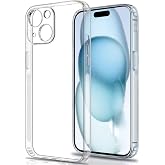 Bzontech iPhone 15 Kılıf ile Uyumlu Şeffaf Kamera Korumalı 3D