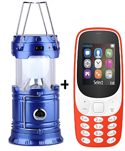 IKALL K3310 Basic Feature Phone (Red, 64MB) and Solar Powered Rechargeable LED Lantern Combo RS.789 (61.00% Off) - Amazon