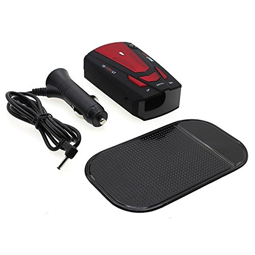 Preisvergleich Produktbild Kostenlose Rotationslaser Auto Anti-Polizei Radar Detector V7 16 BandAkustischer Alarm Rot