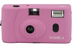 YASHICA KYOCERA Yashica MF-1 pink Snapshot 35 mm Kleinbild Kamera-Set (mit eingelegtem Film + Batterie)