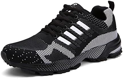 Senbore Men Casual Sports Shoes Air Trainers Fitness Flats Running Athletic Competition Sneakers