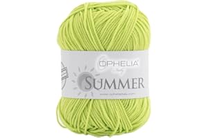 OPHELIA ITALY SUMMER gomitolo per bikini mare - 50gr -160 metri - 100% poliammide - filato elasticizzato perfetto per realizzare il tuo costume da bagno handmade (011 avocado)