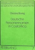 Deutsche Personennamen in Costa Rica by 