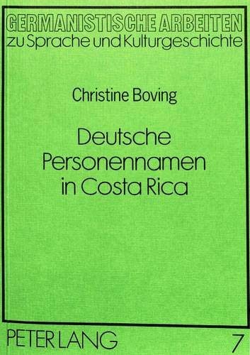 Deutsche Personennamen in Costa Rica