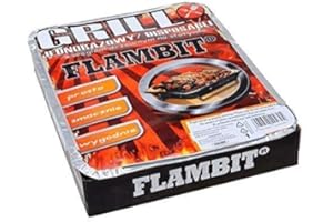 Flambit Einweggrill To Go, con anzüghilfe, carbonella, aluschale, 12er Pacco (12 x GRIGLIA)