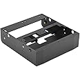 Jadpes Hard Disk Drive Bracket, 2.5" HDD / SSD & 3.5" HDD to 5.25" Floppy Drive Bay Computer Mounting Bracket Internal Hard Disk Drive Bay Holder Adapter for PC