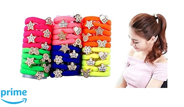 Raaya Girls Wedding Wear Party Wear Rubber Bands Ponytail Rubber