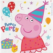 Procos 8 Pack Peppa Pig Party Plates - 23cm Disposable Paper Plates For Kids Birthday & Parties