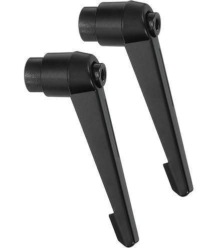 Sourcing Map 6pcs Adjustable Clamping Lever Handles M6 X 16mm Male Thread Bolt Knobs Rotating Screw Locking Quick Release Ratchet Push Button Handle, Black