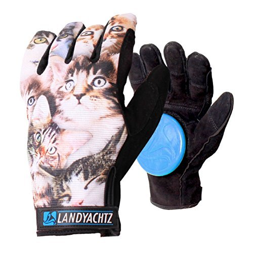 Preisvergleich Produktbild Landyachtz Freeride Cat Pattern Slide Glove with Slide Pucks (M) by Landyachtz
