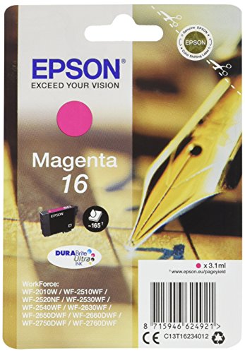 Epson Original T1623 Füller, wisch- und wasserfeste Tinte (Singlepack) magenta