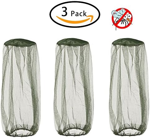 Mosquito Head Net - Insect Repellent Net Mesh Protective Cover Mask Face Anti-mosquito Bee Bug Insect Fly Mask Hat For Beekeeping Beekeeper Outdoor Fishing (3pcs)