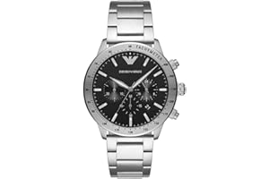Emporio Armani Watch for Men, Chronograph Watch, 43mm case size