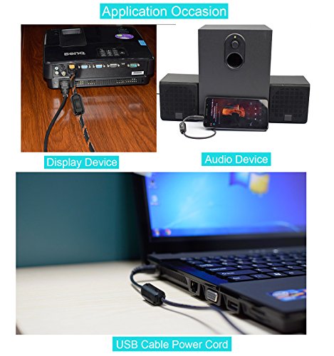 10er-Pack 3mm Durchmesser Schalter auf Ferrit Kern Kette Ringkerndrossel Cord RFI EMI Geräusch unterdrückungs-Filter für USB Audio Video Power Kabel schwarz - 2