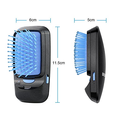 BROADCARE Tragbare Ionische Haarbürste Akku-Betrieb Professionelle Bürste (Ohne Batterie) - 3