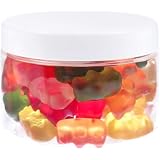 25 Ml PET Tiegel Transparent – 20 Stück Mit Weißen Deckeln
