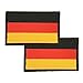 Produktbild HCS Ausrüstungs GmbH Deutschland Flagge Stoff-Patch 8 x 5 cm 2 Stück im Set