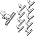 Produktbild Slivercolor 10 Stück große Metall Clips Tüten Verschlussclips Brief Klammern aus rostfreiem Edelstahl, 75mm Breite.
