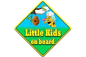 JUST THE OCCASION BEE Garden Little Kids Non Personalised Novelty Baby on Board car Window Sign