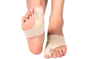 HURRISE 1 Paire De Séparateurs D'Orteils De Correction De Valgus, Hallux Valgus Bandage Pied Analgésique Gel Pad 2 Toes Séparateurs Pour Hallux Valgus Bunion Soulagement De La Douleur (L)