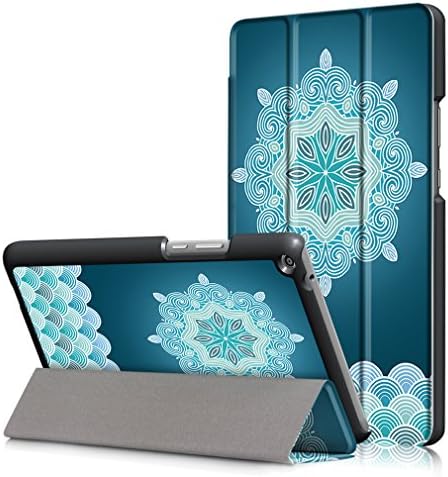 LMAZWUFULM Case for Huawei MediaPad T3 (8,0 inch) PU Leather Ultra-thin Magnetic Closure Folding Leather Cover Painting Large Flower Pattern from Bookstyle with Stent Function Holster Leather Case Flip Cover for Huawei MediaPad T3 Tablet PC Pattern 2