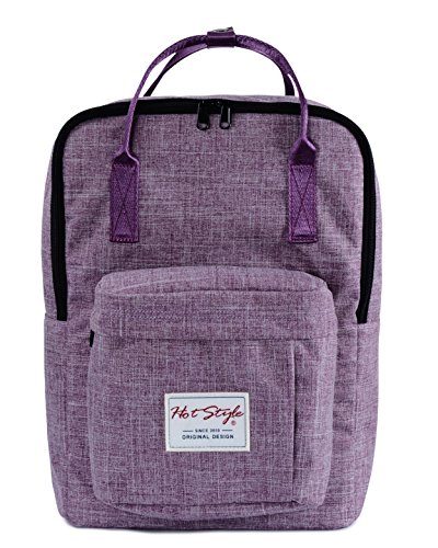 [HotStyle Basic Classic] Bestie Cute Diaper Bag Backpack for Mom (18 Liters), Purple