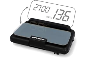 ‎CARTREND cartrend Head Up OBD2 & HUD Display Geschwindigkeitsmesser Auto Tachometer Wassertemperaturmesser Motordrehzahl, Preis-Leistungssieger, 12 V