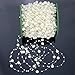 Produktbild ICTRONIX 60m/Rolle Perlenkette Perlenschnur Perlengirlande Hochzeit Tischdeko Brautstraus Perlenband DIY Handwerk Elfenbein