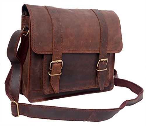 feathertouch Herren Hose Everyday Leder Laptop-Umhängetasche - 2