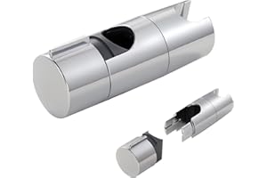 MORJCG Shower Head Holder, Holder Bracket, Head, Holders, Adjustable Bracket Replacement for Slide Bar Slider Clamp Bathroom (18-25mm)