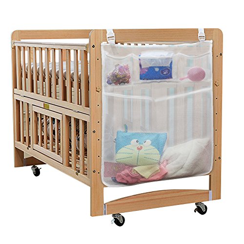 Eleoption bambino pannolino organizzatore per la cameretta - Hanging Diaper Storage Bag perfetto comodino Caddy per culla, 4 unica, accessori, lettino Cloth Toy Tidy organizer