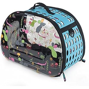 AFFLAYUS Transparenter beweglicher faltender Haustier-Rucksack , blue