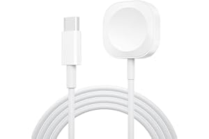 Oumida imodomio kabel do ładowania bezprzewodowego do Apple Watch – imodomio 1 m, USB C, szybka ładowarka, kompatybilna z iWatch serii 10/9/8/7/6/5/4/3/2 (bez adaptera) (biały x 1)