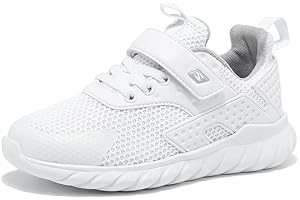 VICROAD Kids Walking Sports Running Shoes Breathable Casual Kids Girls Trainers Lightweight Sneakers