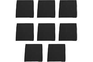 Gardenista Garden Rattan Chair Cushions | Water Resistant Chair Seat Pads for Keter Allibert California Rattan Furniture | Indoor & Outdoor Patio Furniture Cushions | Durable & Comfy (8Pcs, Black)