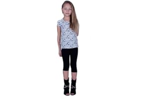 JANDAZ Girls Cotton Cropped or Shorts Leggings Sizes 3 Years- 12 Years