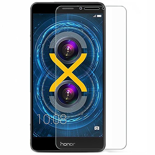Honor 6x Schutzfolie, Acelive Gehärtetem Glas Panzerglas Displayschutzfolie Folie für Huawei Honor 6x (Bewusst Kleiner Als Das Display, Da Dieses Gewölbt Ist)