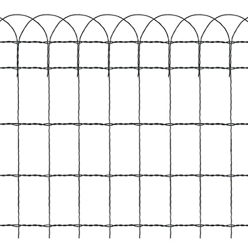 vidaXL 10m Zierzaun Ziergitter Gartenzaun Drahtzaun Ziergeflecht Zaun Maschendraht - 2