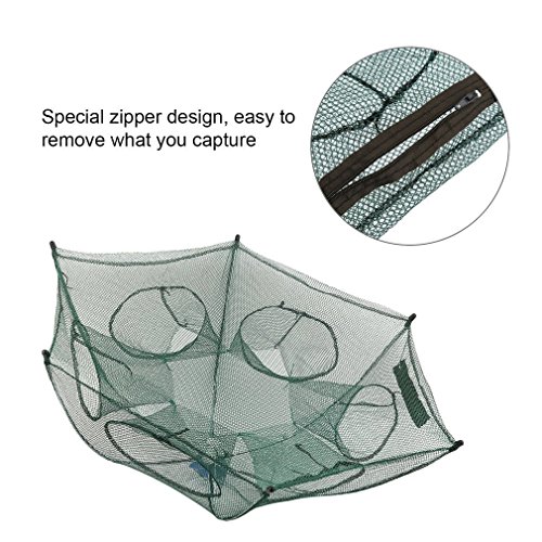 Preisvergleich Produktbild VEVICE Faltbare Angelködernetzfalle Wurfkäfig Krabbenfisch Minnow Crawdad Garnelen