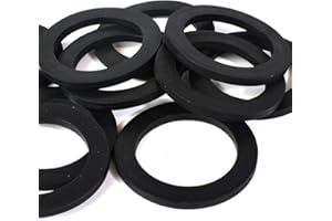 184610 Schläfer | Joint plat en caoutchouc hydraulique universel pour siphon 1"1/4 évier de cuisine, hauteur 3 mm, compatible avec Lira, rondelle pour tuyau de vidange d'évier de salle de bain -5PCS