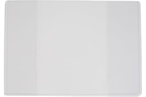 care4books 10 x A6 CLEAR PLASTIC EXERCISE BOOK & BOOKLET COVER 150mm x 215mm D&M Brand.