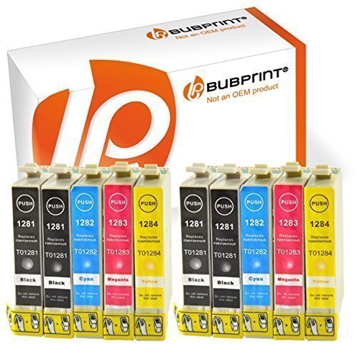 10 Bubprint® Druckerpatronen kompatibel für Epson T1281 - T1284 EPSON Stylus Office BX 305 F EPSON Stylus S 22 , SX 125 , SX 420 W , SX 425 W