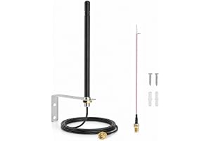 Nelawya 868 MHz LoRa antenn utomhus SMA kontakt med 2 m kabel | 8 dBi LoRaWAN väggantenn med fäste och SMA-till-öppen kabeladapter för CCU2 CCU3 RaspberryMatic Meshtastic