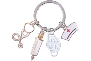 FAMIDIQGO Breloczek do kluczy dla pielęgniarki z grawerunkiem, najlepsza przyjaciółka, serce, najlepsza przyjaciółka, prezent