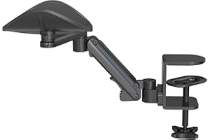 Desire2 MouseMate Supporto per polso articolato, bracciolo ergonomico per scrivania, accessorio da scrivania da ufficio e lavoro da casa, supporto regolabile per mano mouse per un migliore comfort