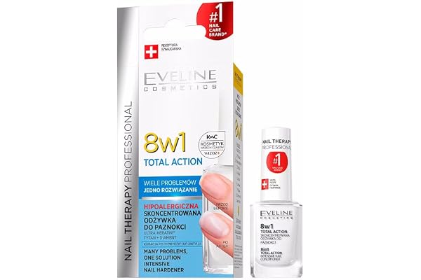 EVELINE Cosmetics Thérapie pour les ongles - Conditionneur Intensif 8 en 1 TOTAL ACTION 12ml