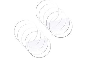 FLOTRUTE 10 Stück Acrylscheibe Transparent, Rund Klare Acrylplatte, Rund Acryl Scheibe, Geeignet für Herstellung von dekorativen Anhängern und Präsentation von Produkten(15 cm)