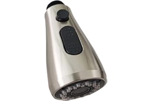 EYANDS Pull Out Spray Head for Kitchen Faucet, 3 Function Kitchen Sink Faucet Spray Head Replacement, Kitchen Faucet Head Replacement for Male G1/2(Brushed Nickel)